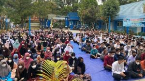 SMPN 2 Lahat Gelar Kegiatan Isra Mi’raj dengan Menerapkan Protokol Kesehatan