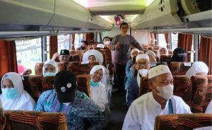 Sekda Sambut Kepulangan Jemaah Haji Muara Enim