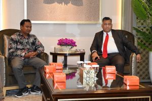 Giri Ramanda Terima Audensi dari Himpunan Mahasiswa Asal Muara Enim