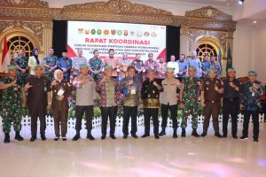 Pj Bupati Muara Enim Hadiri Rakor Forkopimda Kabupaten/Kota Se-Sumatera Selatan