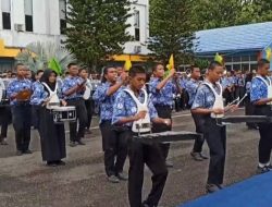 Perdana, Drum Band SMK Negeri 1 Lahat Memukau di Hari Guru