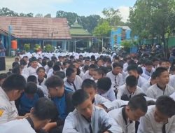 Terapkan Ujian dengan Sistem CAT, 207 Siswa SMPN 3 Lahat Gelar Doa Bersama